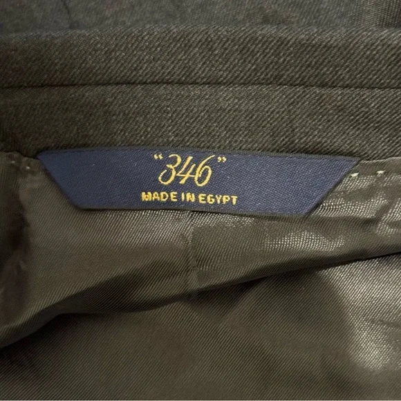 NEW BROOKS BROTHERS 346 Stretch Dark Gray Suit Jacket Size 46R -Retails $648 - Picture 6 of 9